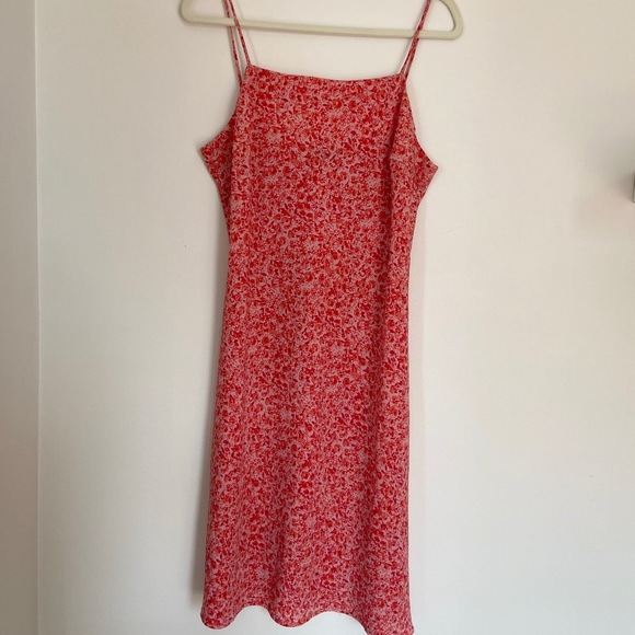 REITMANS Red Ditsy Floral Slip Dress-Size XL - Picture 6 of 10